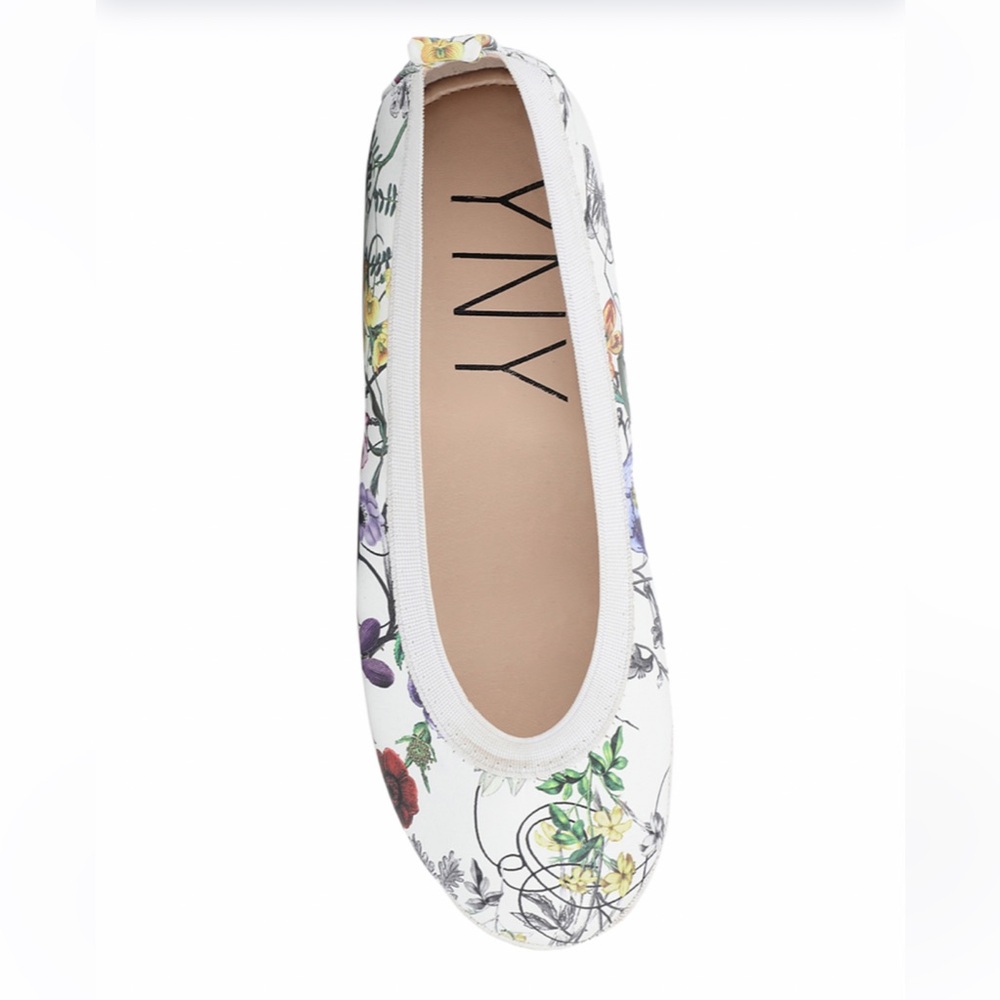 Yosi New York Lexington Foldable Ballet Flats Shoes Botanical Floral Print - Picture 3 of 7